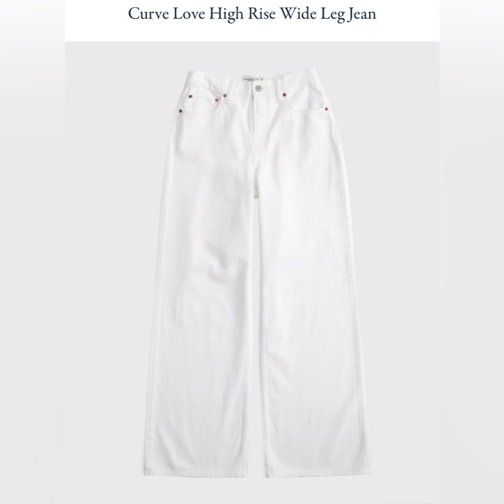 Abercrombie & Fitch High Rise Wide Leg Jeans
